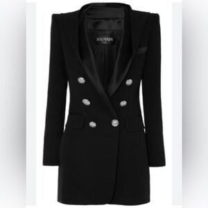 Balmain Long Blazer with hood
